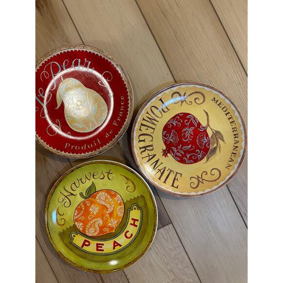 Oneida Angela Staehling Art in Motion ALA MODE 8 1/4" Salad Plates - Set of 3 - Picture 7 of 11